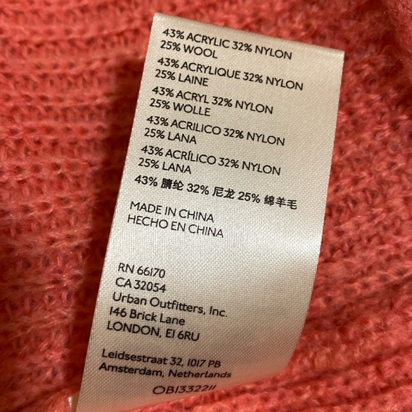 FREE PEOPLE Autumn Sky Colorblock Tri-Tone Pullover Wool Blend Sweater Size S - Picture 7 of 10